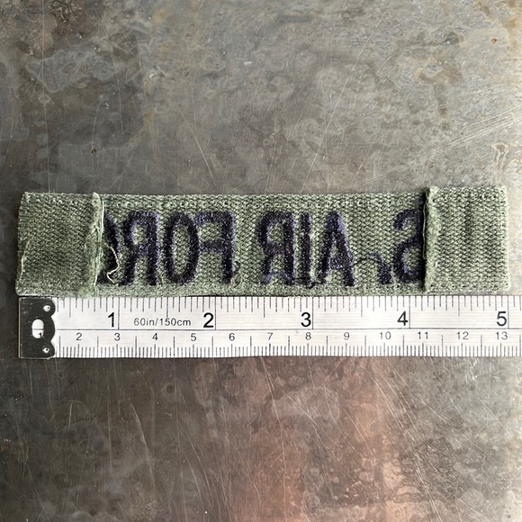 U.S. AIR FORCE embroidered tape patch - Vintage - Picture 10 of 10